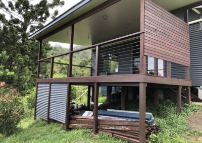 New Deck with Insulated Roof Pannels